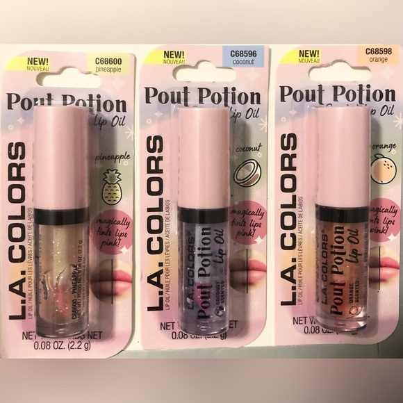 2 Pout potion scented lip oils in orange strawberry mint coconut pineapple grape - Picture 8 of 16